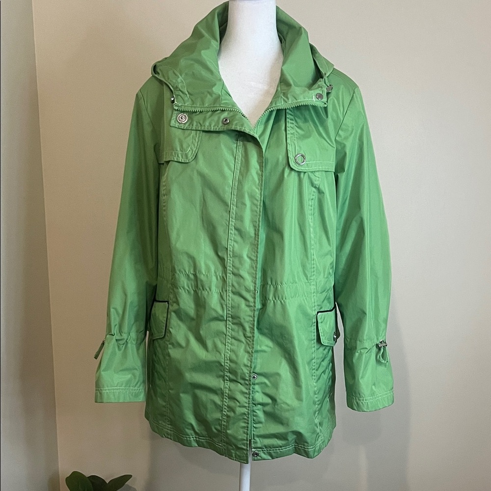 Studio Works Women’s Light Green Utility Jacket Size 1X